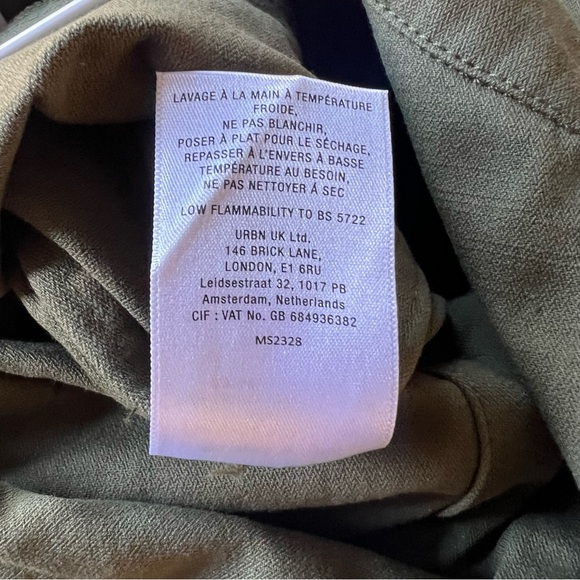 Mare Mare + Anthropologie Olive Green
Utility Romper Size Small jumpsuit - Picture 6 of 7